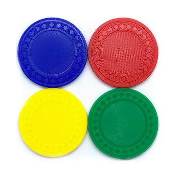 Plastic Poker Chips: 4 Gram Plastic Card Suits Poker Chips